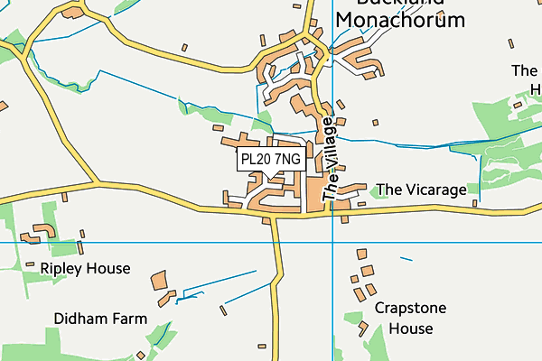 PL20 7NG map - OS VectorMap District (Ordnance Survey)