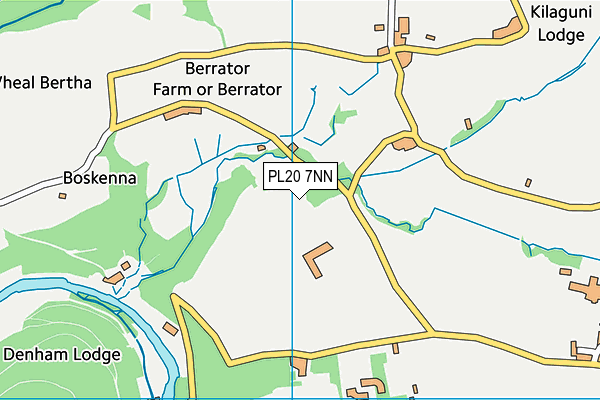 PL20 7NN map - OS VectorMap District (Ordnance Survey)