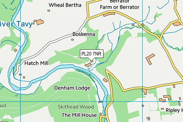 PL20 7NR map - OS VectorMap District (Ordnance Survey)