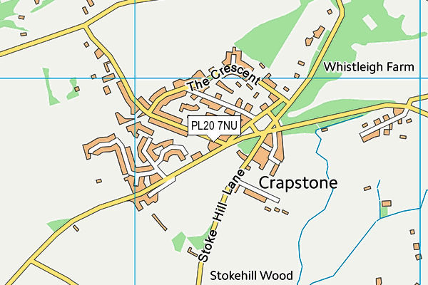 PL20 7NU map - OS VectorMap District (Ordnance Survey)