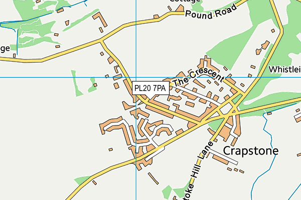 PL20 7PA map - OS VectorMap District (Ordnance Survey)