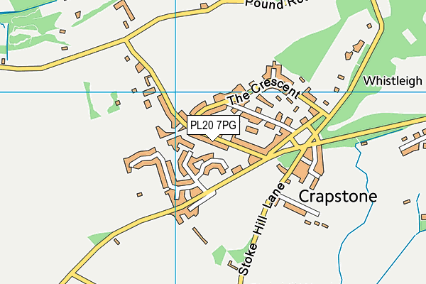 PL20 7PG map - OS VectorMap District (Ordnance Survey)
