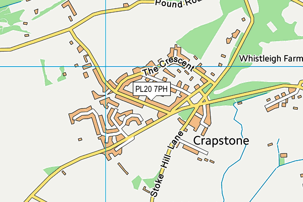 PL20 7PH map - OS VectorMap District (Ordnance Survey)