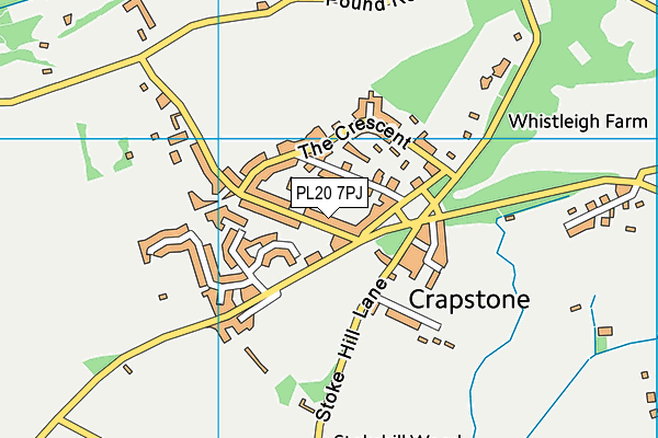 PL20 7PJ map - OS VectorMap District (Ordnance Survey)