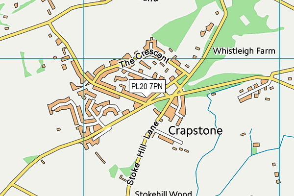 PL20 7PN map - OS VectorMap District (Ordnance Survey)