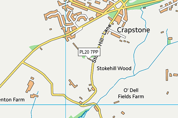 PL20 7PP map - OS VectorMap District (Ordnance Survey)