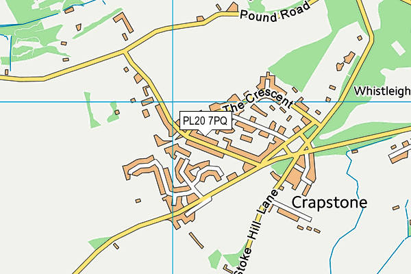 PL20 7PQ map - OS VectorMap District (Ordnance Survey)