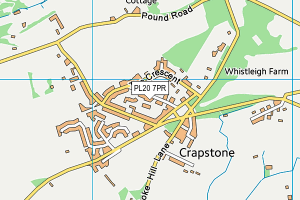 PL20 7PR map - OS VectorMap District (Ordnance Survey)