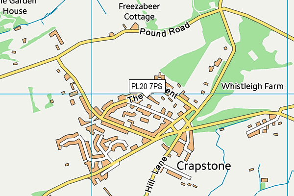PL20 7PS map - OS VectorMap District (Ordnance Survey)