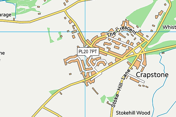 PL20 7PT map - OS VectorMap District (Ordnance Survey)