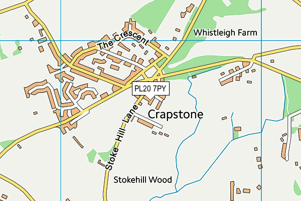 PL20 7PY map - OS VectorMap District (Ordnance Survey)