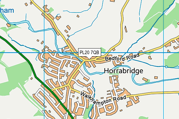 PL20 7QB map - OS VectorMap District (Ordnance Survey)