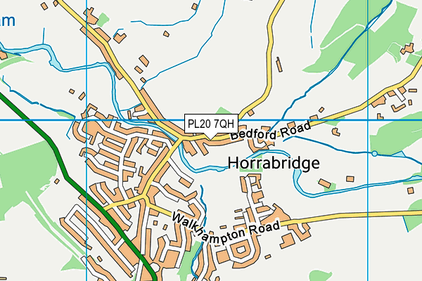 PL20 7QH map - OS VectorMap District (Ordnance Survey)