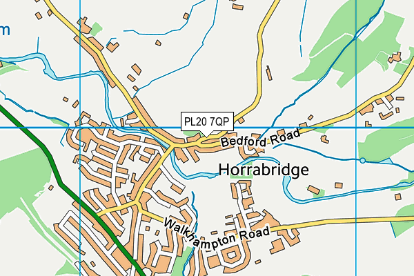 PL20 7QP map - OS VectorMap District (Ordnance Survey)