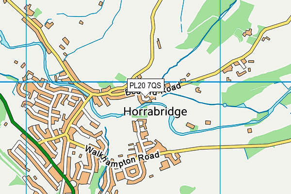 PL20 7QS map - OS VectorMap District (Ordnance Survey)