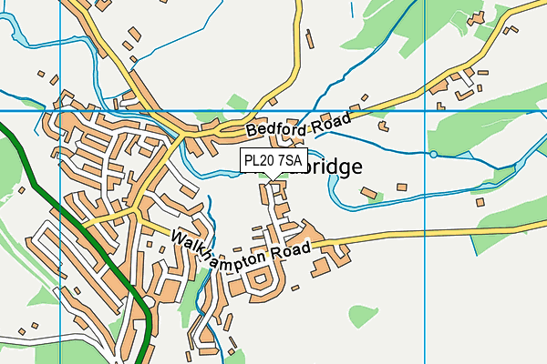 PL20 7SA map - OS VectorMap District (Ordnance Survey)