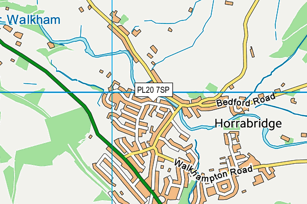 PL20 7SP map - OS VectorMap District (Ordnance Survey)