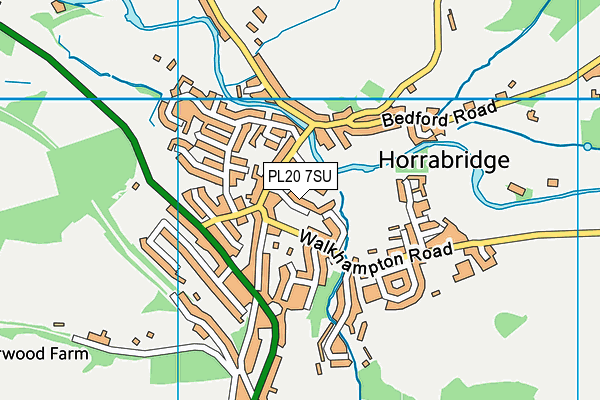 PL20 7SU map - OS VectorMap District (Ordnance Survey)