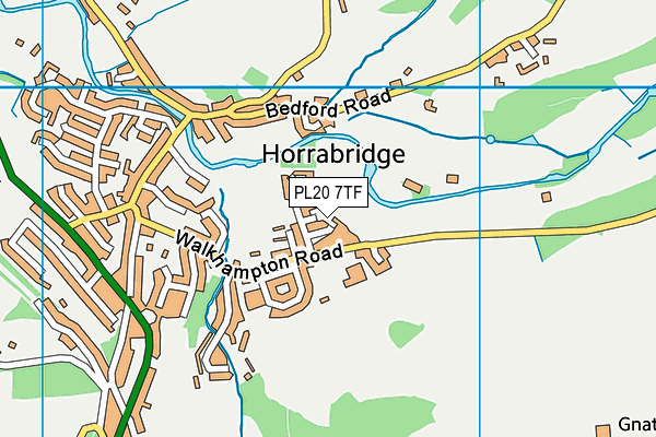 PL20 7TF map - OS VectorMap District (Ordnance Survey)