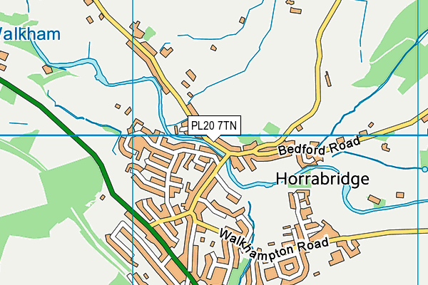 PL20 7TN map - OS VectorMap District (Ordnance Survey)