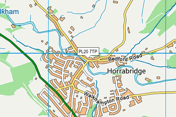 PL20 7TP map - OS VectorMap District (Ordnance Survey)