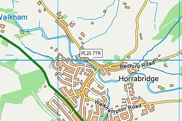 PL20 7TR map - OS VectorMap District (Ordnance Survey)