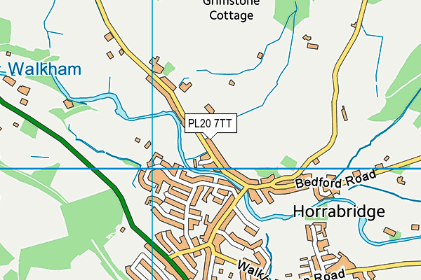 PL20 7TT map - OS VectorMap District (Ordnance Survey)