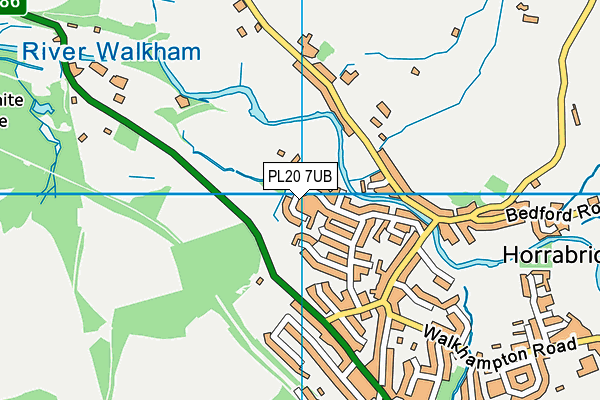 PL20 7UB map - OS VectorMap District (Ordnance Survey)