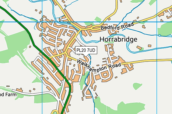 PL20 7UD map - OS VectorMap District (Ordnance Survey)