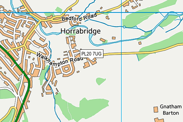 PL20 7UG map - OS VectorMap District (Ordnance Survey)