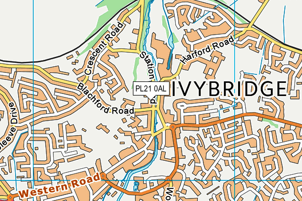 PL21 0AL map - OS VectorMap District (Ordnance Survey)