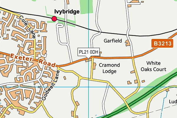 PL21 0DH map - OS VectorMap District (Ordnance Survey)