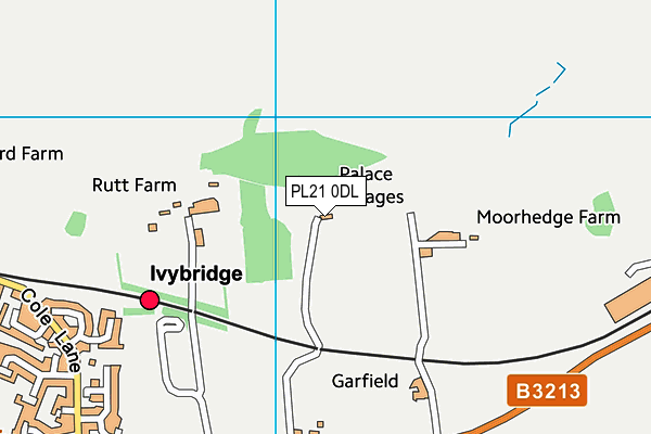 PL21 0DL map - OS VectorMap District (Ordnance Survey)