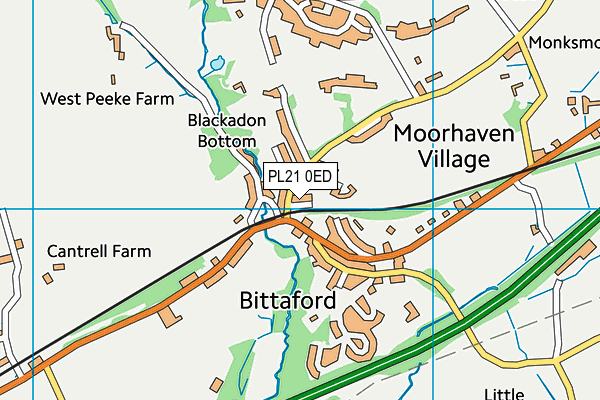 PL21 0ED map - OS VectorMap District (Ordnance Survey)