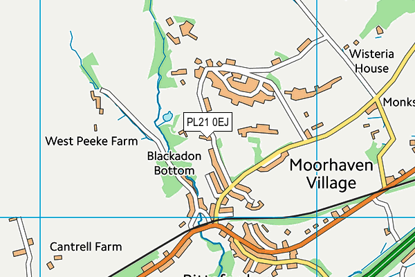 PL21 0EJ map - OS VectorMap District (Ordnance Survey)