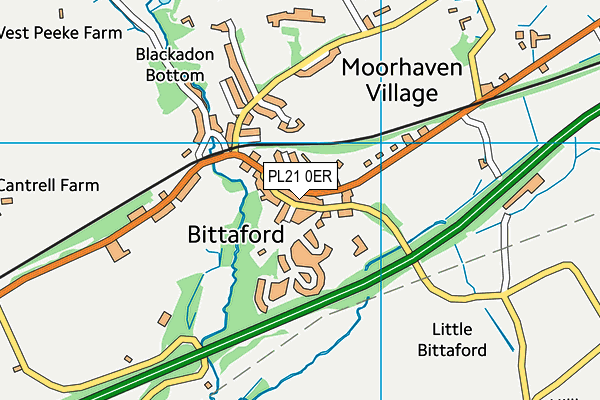 PL21 0ER map - OS VectorMap District (Ordnance Survey)