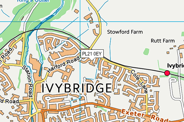 PL21 0EY map - OS VectorMap District (Ordnance Survey)