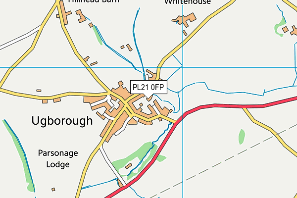 PL21 0FP map - OS VectorMap District (Ordnance Survey)