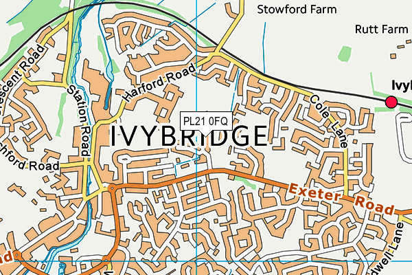 PL21 0FQ map - OS VectorMap District (Ordnance Survey)