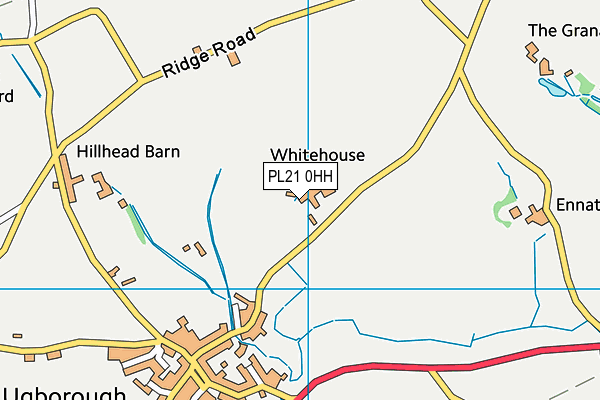 PL21 0HH map - OS VectorMap District (Ordnance Survey)