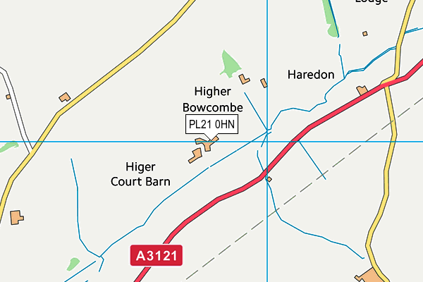 PL21 0HN map - OS VectorMap District (Ordnance Survey)