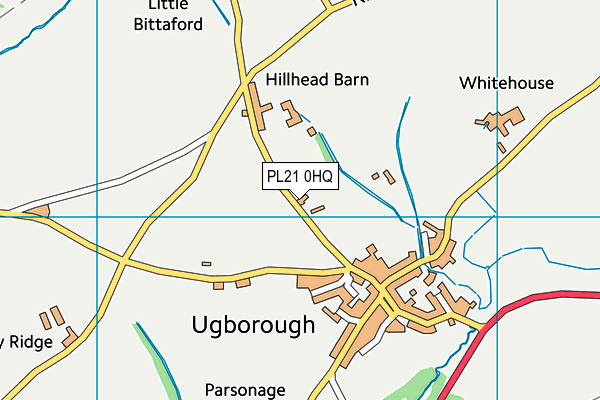 PL21 0HQ map - OS VectorMap District (Ordnance Survey)