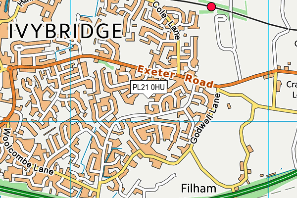 PL21 0HU map - OS VectorMap District (Ordnance Survey)