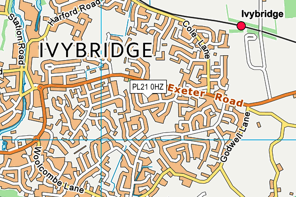 PL21 0HZ map - OS VectorMap District (Ordnance Survey)