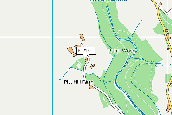 PL21 0JJ map - OS VectorMap District (Ordnance Survey)