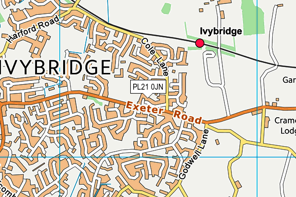 PL21 0JN map - OS VectorMap District (Ordnance Survey)