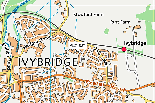 PL21 0JY map - OS VectorMap District (Ordnance Survey)