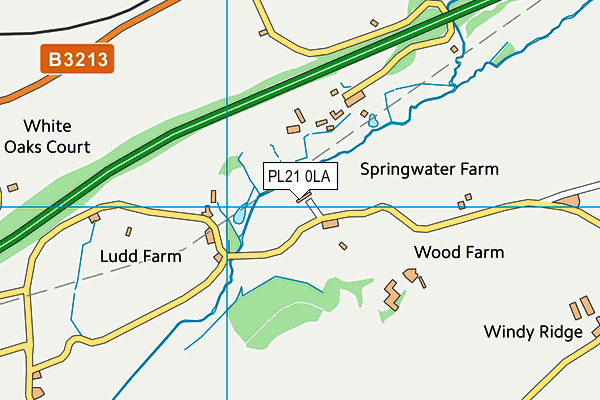 PL21 0LA map - OS VectorMap District (Ordnance Survey)