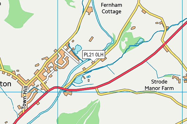 PL21 0LH map - OS VectorMap District (Ordnance Survey)