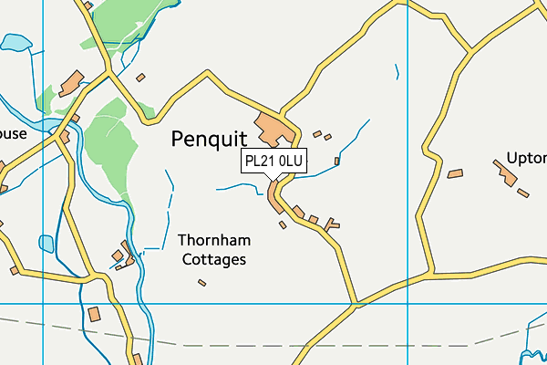 PL21 0LU map - OS VectorMap District (Ordnance Survey)